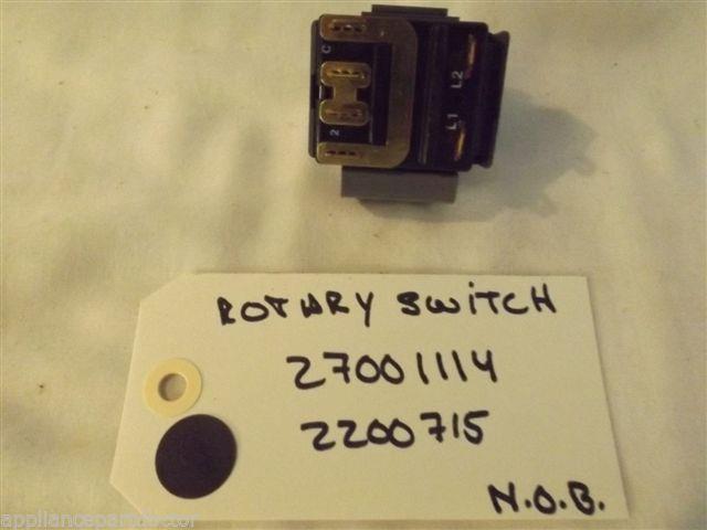 MAYTAG CROSLEY WASHER 27001114 2200715 Switch, Rotary (4 Pos) NEW W/O BOX MAYTAG CROSLEY WASHER 27001114 2200715 Switch, Rotary (4 Pos) NEW W/O BOX